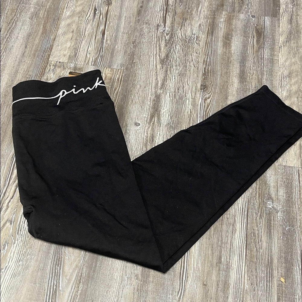 PINK Victoria's Secret Kids Black Leggings